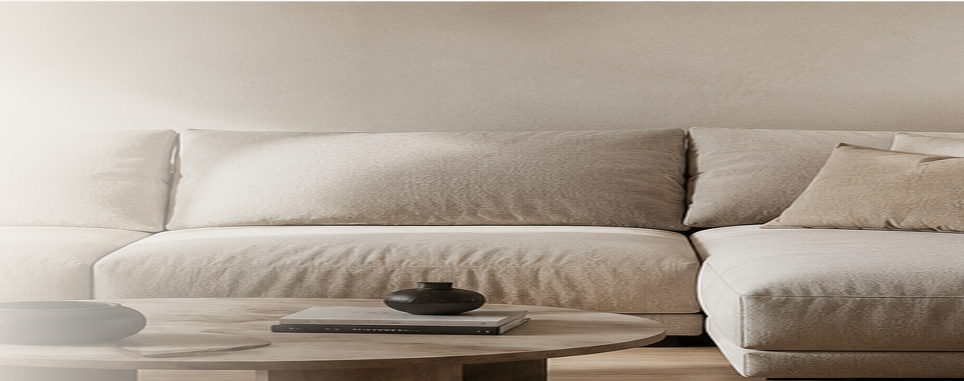 Interior contemporáneo con sofá